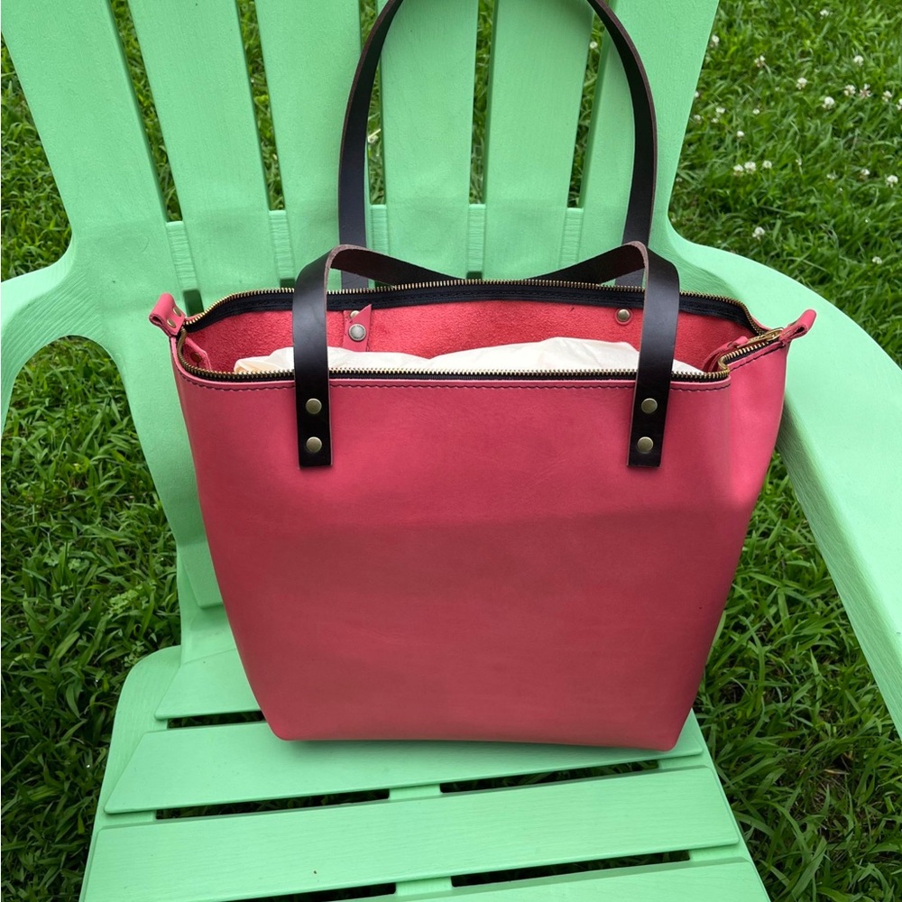 Portland Leather Goods Brand New Large Zip Tote